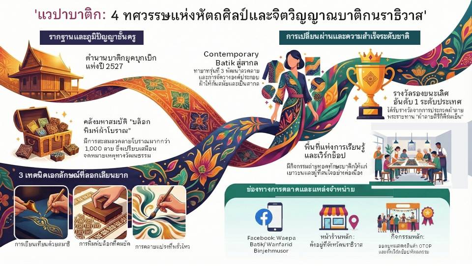 แวปาบาติก : 4 ทศวรรษแห่งหัตถศิลป์และจิตวิญญาณบาติกนราธิวาส